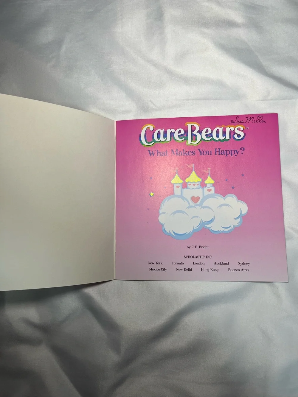 Vintage 2002 Care Bears‎ What Makes You Happy? Scholastic Paperback Book